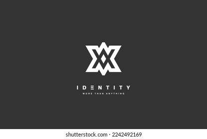 AV A V Trendy logo template with modern style.