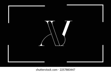 AV, VA, A, V, Abstract Letters Logo monogram