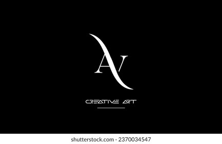 AV, VA, A, V abstrakte Buchstaben Logo-Monogramm