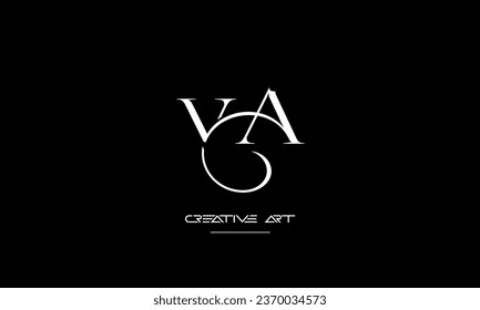 AV, VA, A, V abstract letters logo monogram