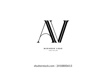 AV, VA, A, V, Abstract Logo design