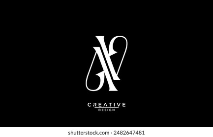 AV, VA, A, V, Abstract Letters Logo Monogram