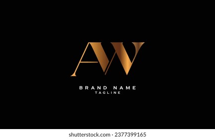AV, VA, Abstract initial monogram letter alphabet logo design