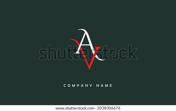 Av Va Alphabets Letters Logo Monogram Stock Vector (Royalty Free ...