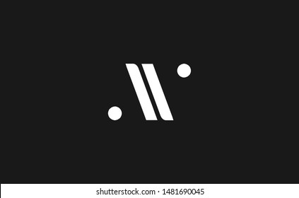 AV, VA Letter Logo Design with Creative Modern Trendy Typography