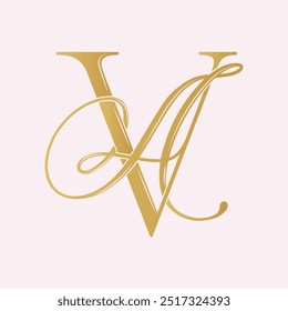 AV, VA logo AV, Letter AV, monogram AV, vector, logo, Wedding Monogram Initials, Wedding Logo,Wedding Monogram, Logo Design