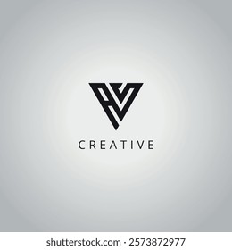 AV VA Modern Creative Alphabet Business Logo Design Vector Icon Symbol.