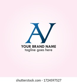 Diseño del logotipo vectorial AV, diseño del logotipo VA Creative