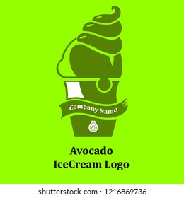 Avacado Ice Cream Logo