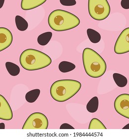 avacado seed and fruit pattern