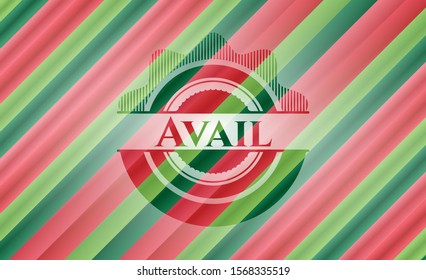 Avail christmas badge background. Vector Illustration. Detailed.