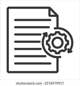 Availability Deployment Outline Icon Vector Illustration