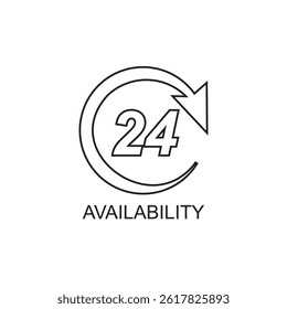 availability icon , costumer icon vector
