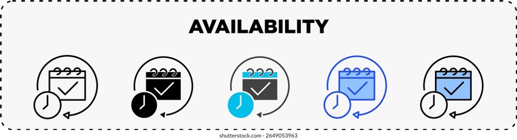 Availability Icon Pack Line Glyph