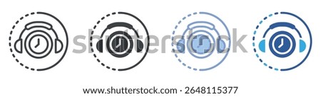 Availability icon set multiple style collection
