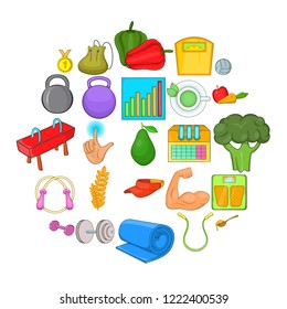 Availability icons set. Cartoon set of 25 availability vector icons for web isolated on white background