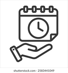 Availability Outline Icon Vector Illustration