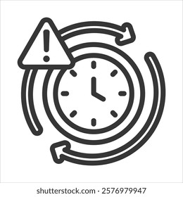 Availability Risk Outline Icon Vector Illustration