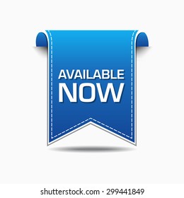 Available Blue Vector Icon Design