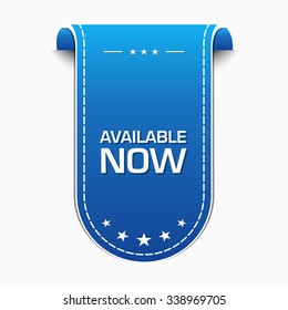 Available Blue Vector Icon Design
