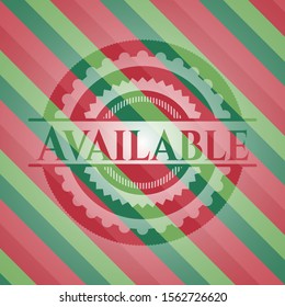 Available christmas style badge. Vector Illustration. Detailed.