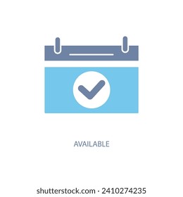 icono de línea de concepto disponible. Ilustración de elemento simple. diseño de símbolos de esquema de concepto disponible.
