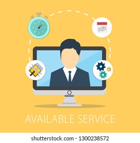 Available Customer service icons, Customer support icons, call center, service help Vector