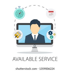 Available Customer service icons, Customer support icons, call center, service help Vector