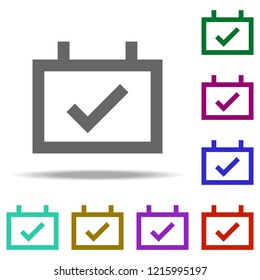 Available day icon. Elements of web in multi color style icons. Simple icon for websites, web design, mobile app, info graphics