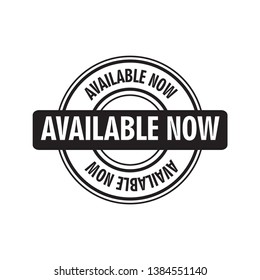 available flat stamp sign, vector, eps 10