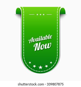Available Green Vector Icon Design