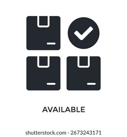 Estilo de glifo de icono disponible. Ilustración vectorial Para El Diseño gráfico