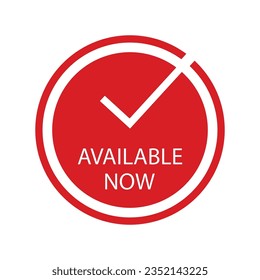 Available icon vector illustration symbol template