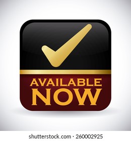 Available label design, vector illustration.