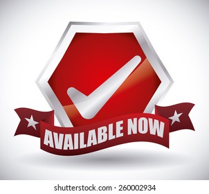 Available label design, vector illustration.