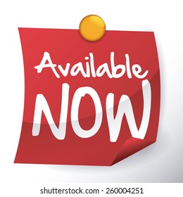 Available label design, vector illustration.