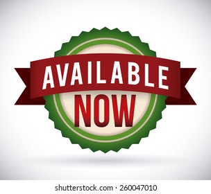 Available label design, vector illustration.