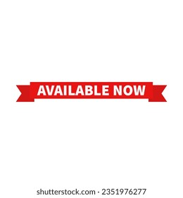 Available Now In Red Color Rectangle Ribbon Shape For Ready Stock Information
