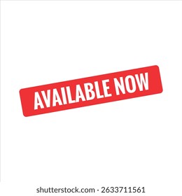 Available Now Rubber stamp vector design. Rubber Stamp Illustration - Vector