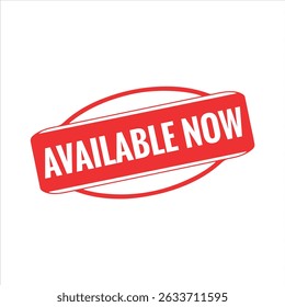 Available Now Rubber stamp vector design. Rubber Stamp Illustration - Vector