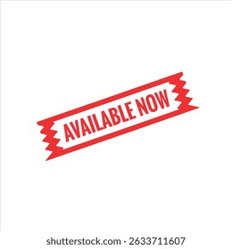 Available Now Rubber stamp vector design. Rubber Stamp Illustration - Vector