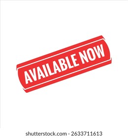Available Now Rubber stamp vector design. Rubber Stamp Illustration - Vector
