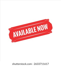 Available Now Rubber stamp vector design. Rubber Stamp Illustration - Vector