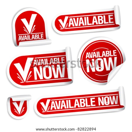 Available now stickers set.