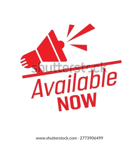 available now text information sign