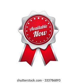 Available Red Vector Icon Design