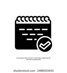 available solid icon vector design good for web or mobile app