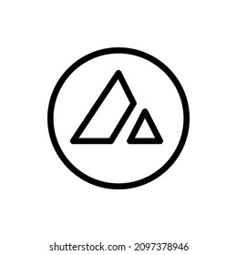 Avalanche Coin Icon. Avalanche Coin