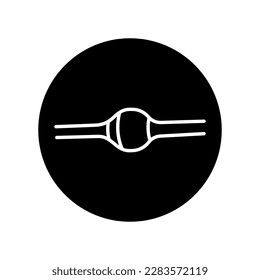 Avalanche diode black line icon. Pictogram for web page, mobile app, promo.