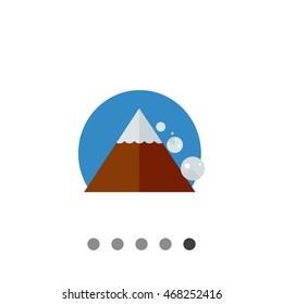 Avalanche Down Mountain Side Icon